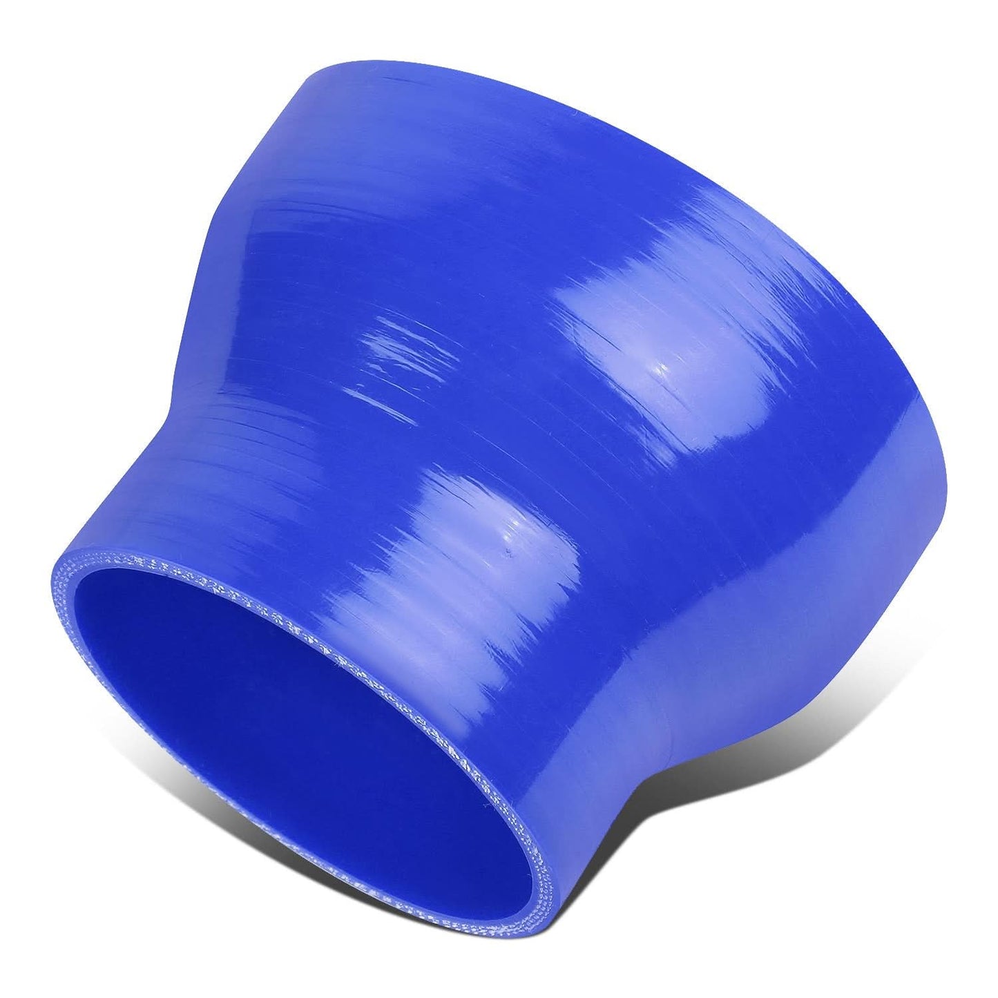 3.00" to 4.00" Blue Silicone Reducer Hose - 3-Ply Construction