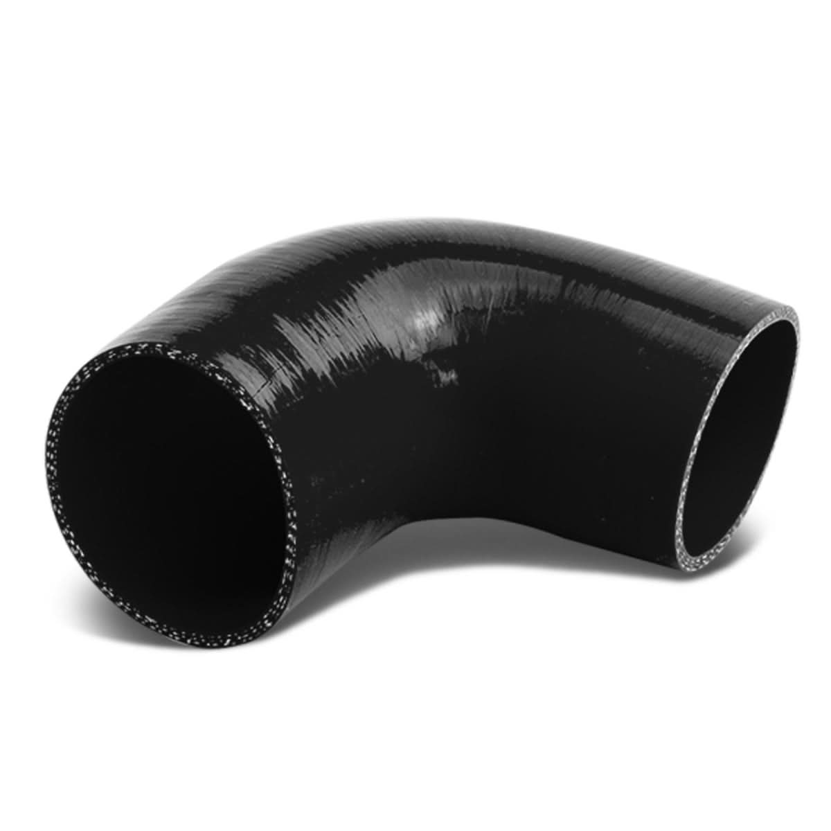 3.00" 90 Degree Silicone Hose - 3-Ply Black