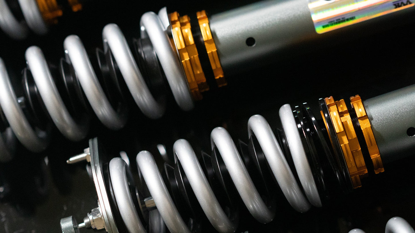 Mercedes R230 32-Way Adjustable coilover conversion kit with optional sway bars and power steering (SL 280, SL 350, SL 500, SL 55, SL 550, SL 63, SL 600, SL 65)