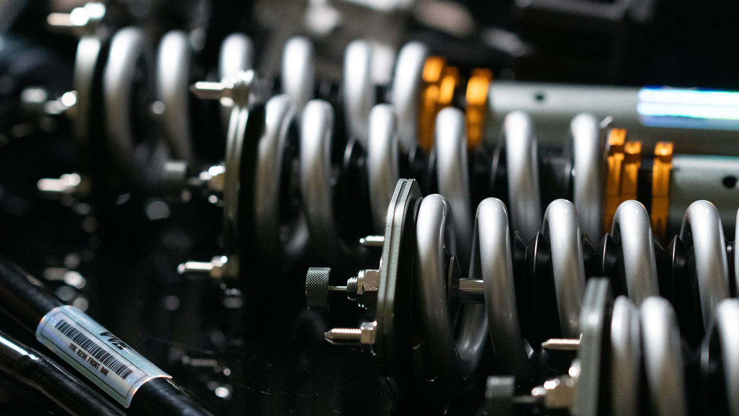 Mercedes R230 32-Way Adjustable coilover conversion kit with optional sway bars and power steering (SL 280, SL 350, SL 500, SL 55, SL 550, SL 63, SL 600, SL 65)