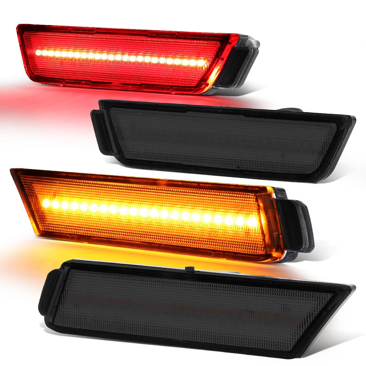 2010-2015 Chevrolet Camaro Smoke Side Marker Lights Front & Rear