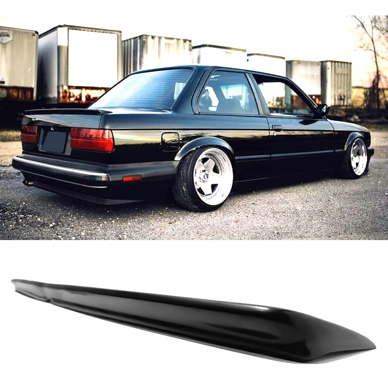 1984-1992 BMW E30 3 Series IS Style Unpainted Rear Trunk Spoiler PU
