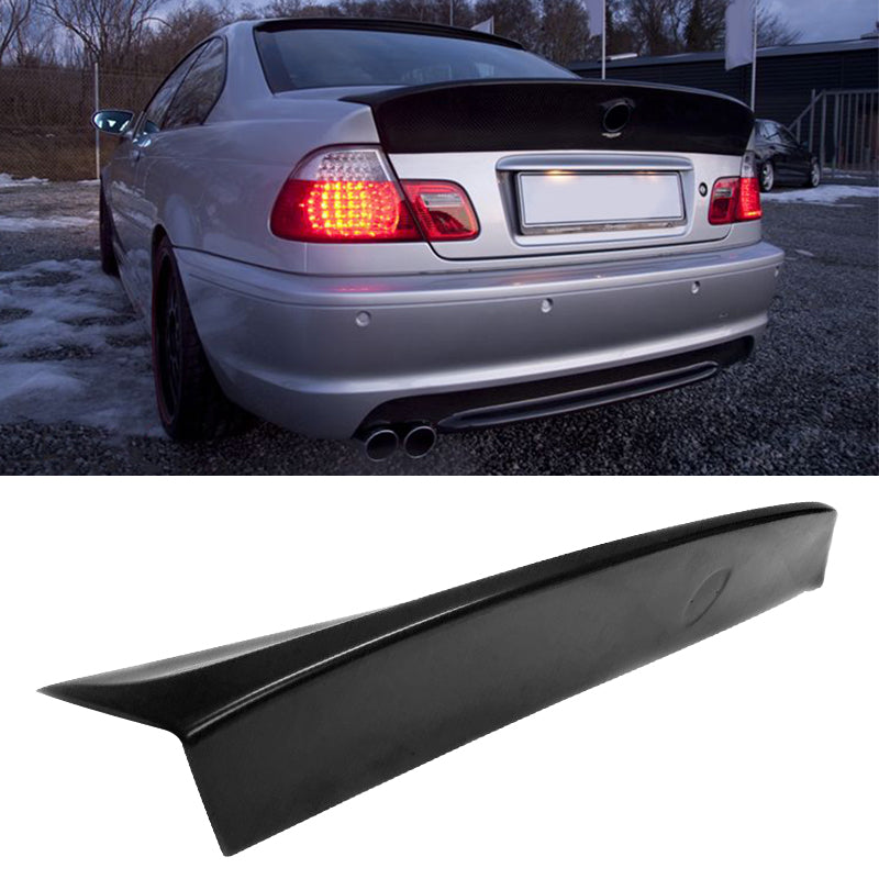 1999-2006 BMW E46 3-Series Coupe 2DR CSL Style Black Trunk Spoiler PU