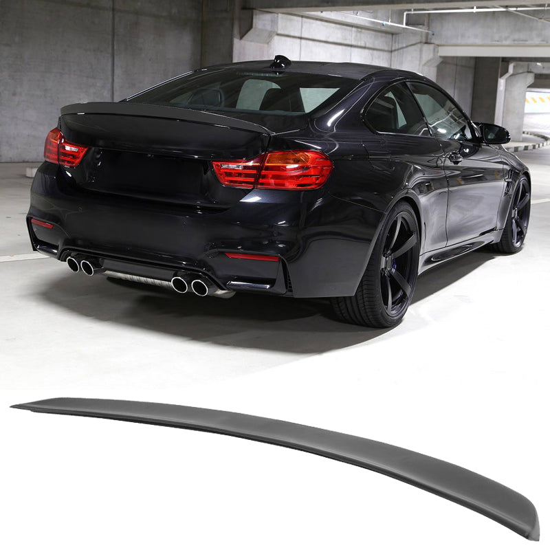 2015-2020 BMW F82 M4 3D Style Rear Trunk Spoiler Wing Lip Black PU