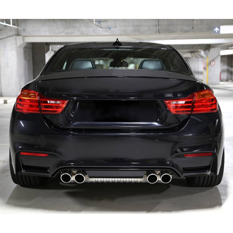 2015-2020 BMW F82 M4 3D Style Rear Trunk Spoiler Wing Lip Black PU