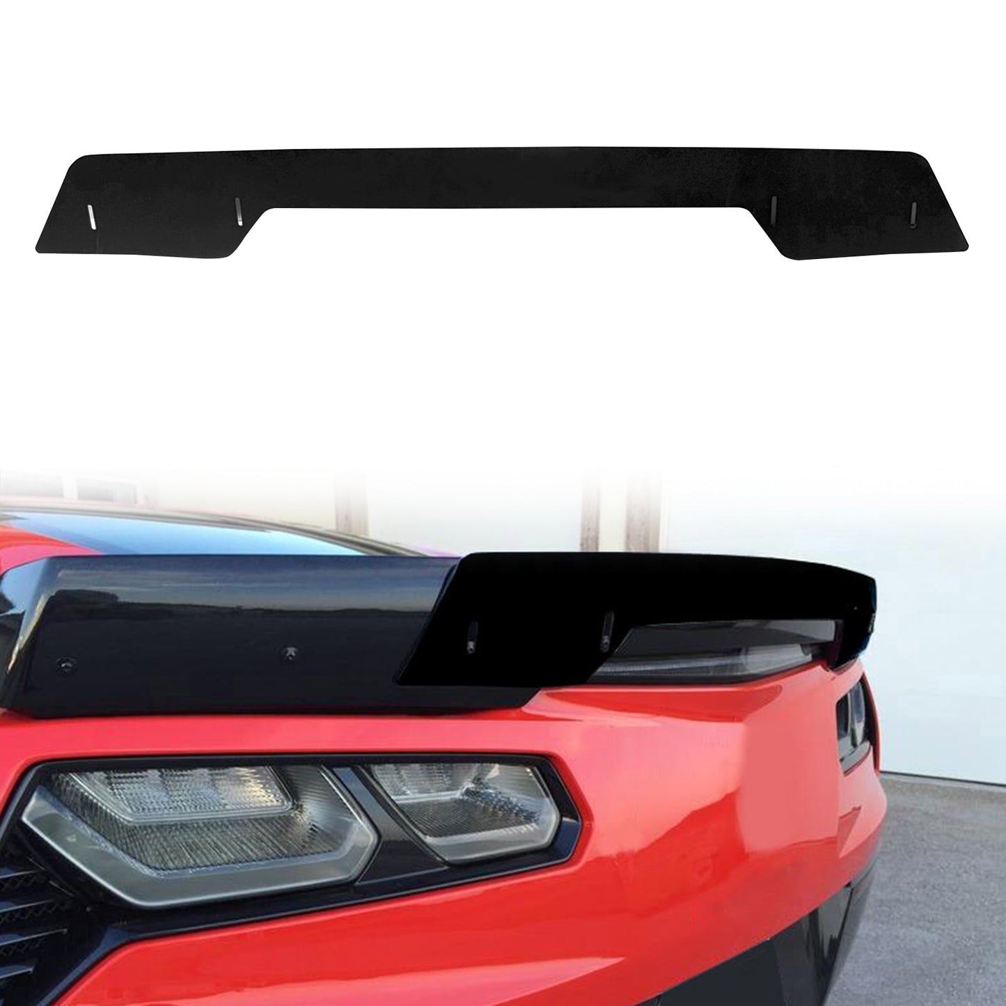 2014-2019 Chevy Corvette C7 Trunk Spoiler Gurney Flap Wicker Bill PU