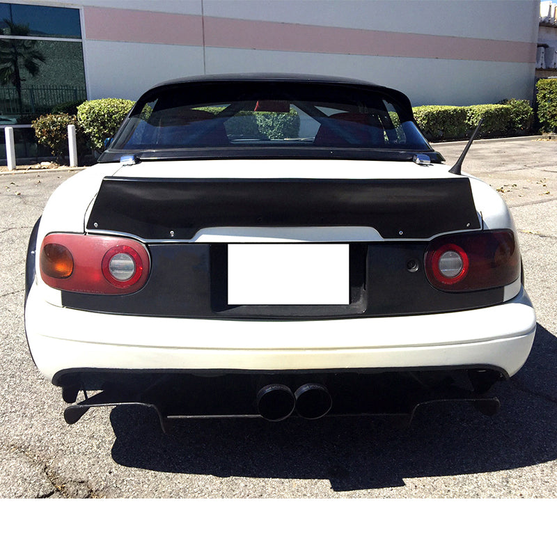 1990-1997 Mazda Miata RB Rocket Style Add-on Black Trunk Spoiler PU