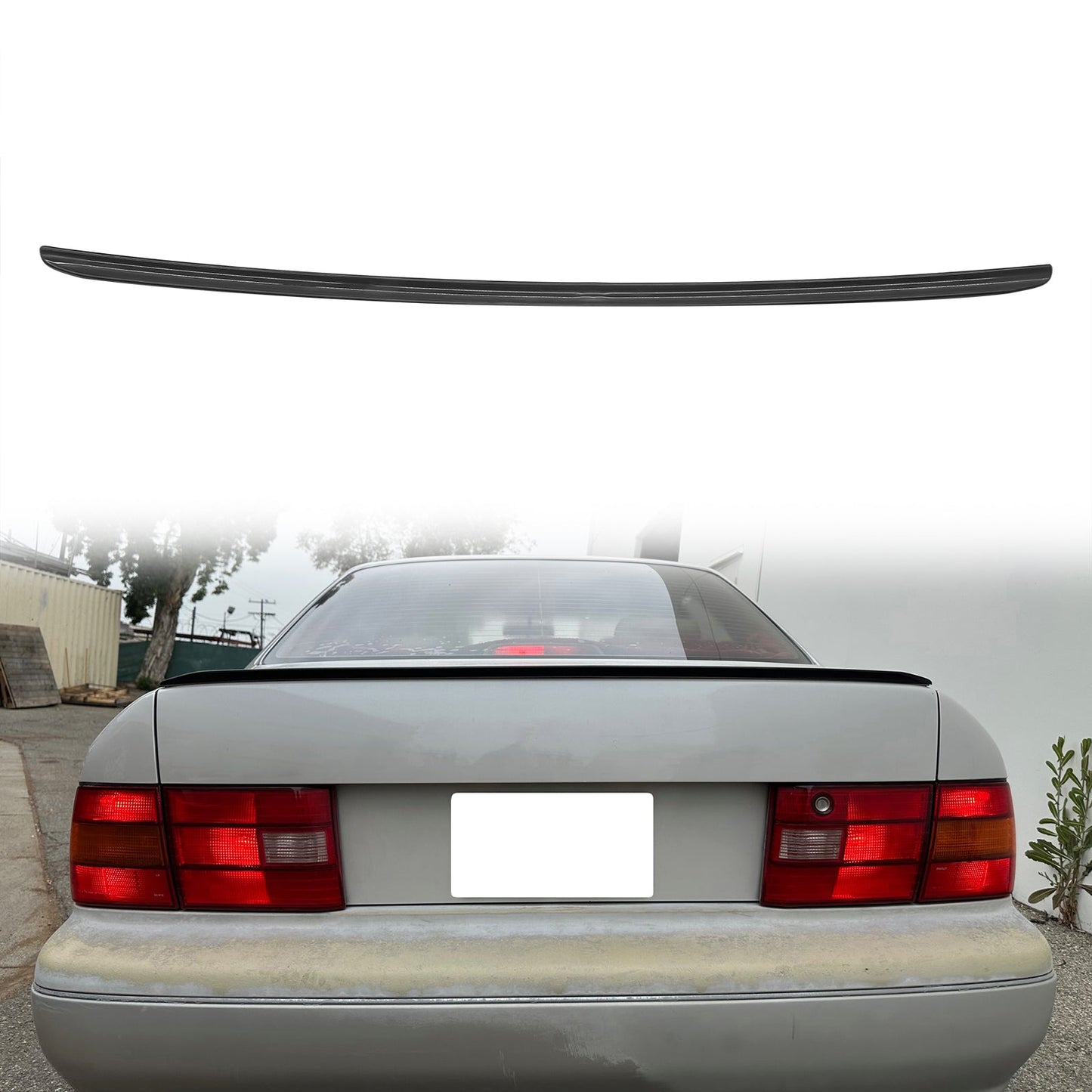 1995-2000 Lexus LS400 Sedan 4DR VIP Style Black Tail Trunk Spoiler PU