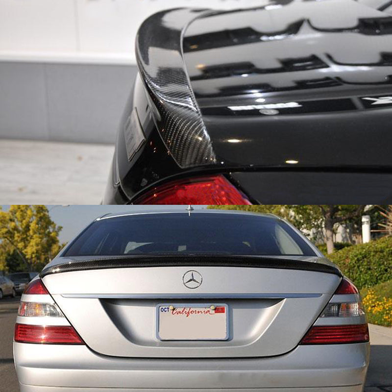 2007-2013 Mercedes-Benz W221 S-Class AMG Trunk Spoiler Carbon Fiber