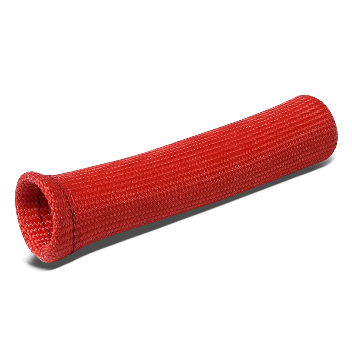 6" Spark Plug Heat Wrap Blanket - Titanium/Silicone/Lava Rock - Red