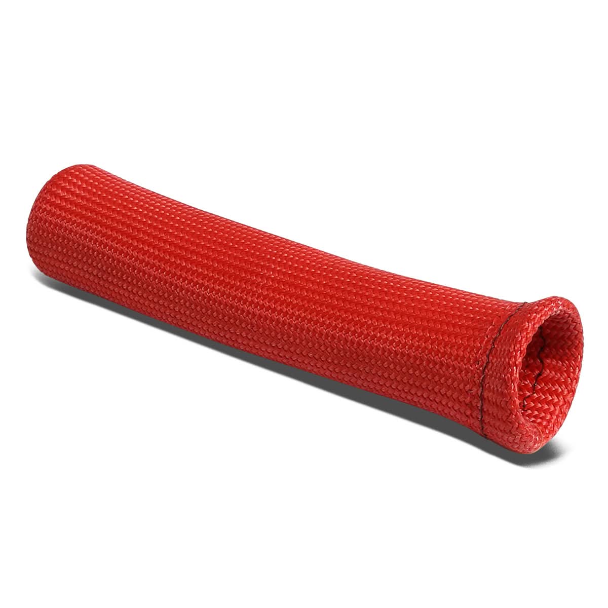 6" Spark Plug Heat Wrap Blanket - Titanium/Silicone/Lava Rock - Red