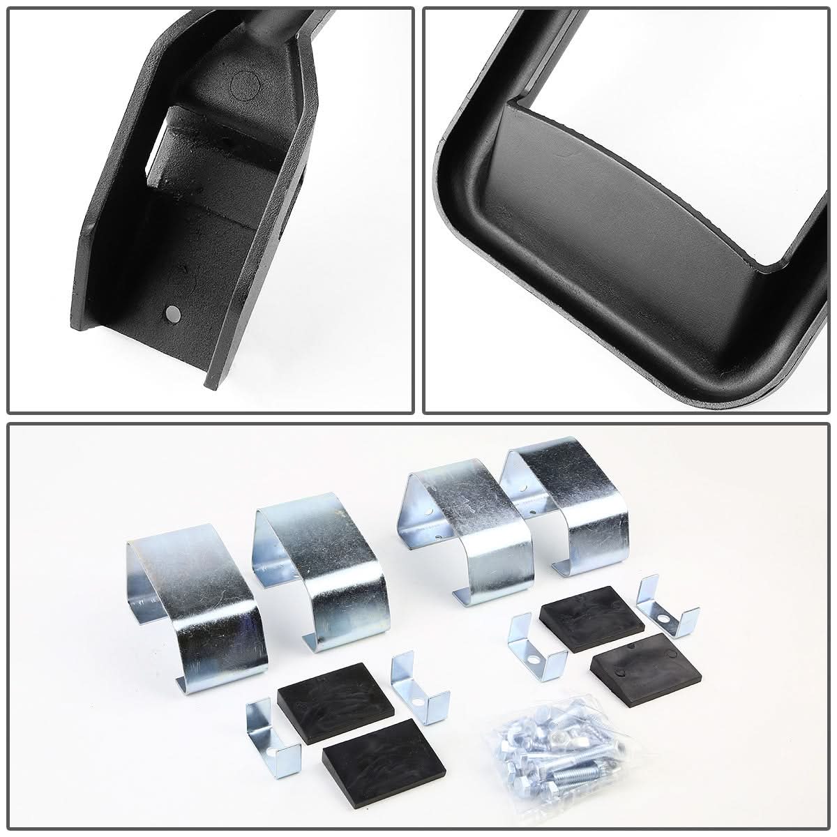 Aluminum Side Steps - 2 Piece Set - Black