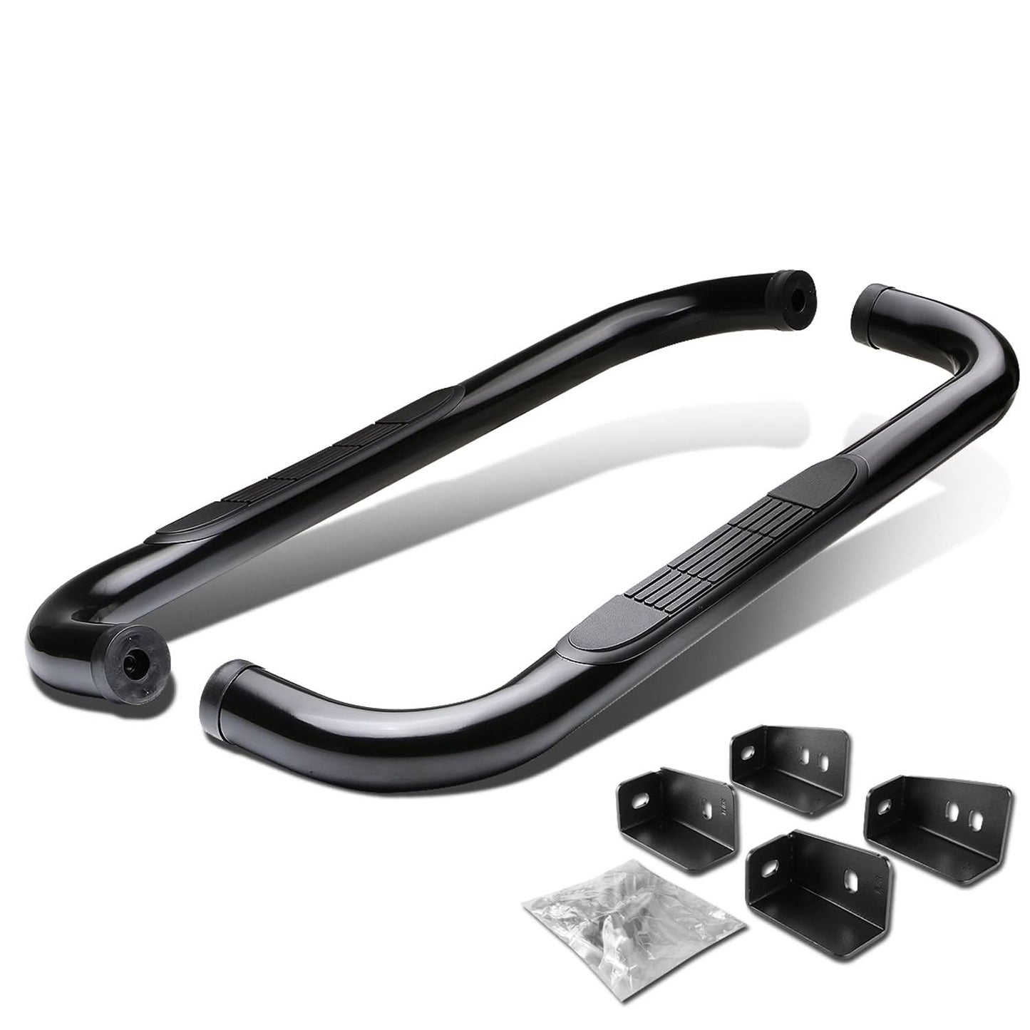 99-16 Chevrolet Silverado Standard Cab 3" Round Nerf Bars Black