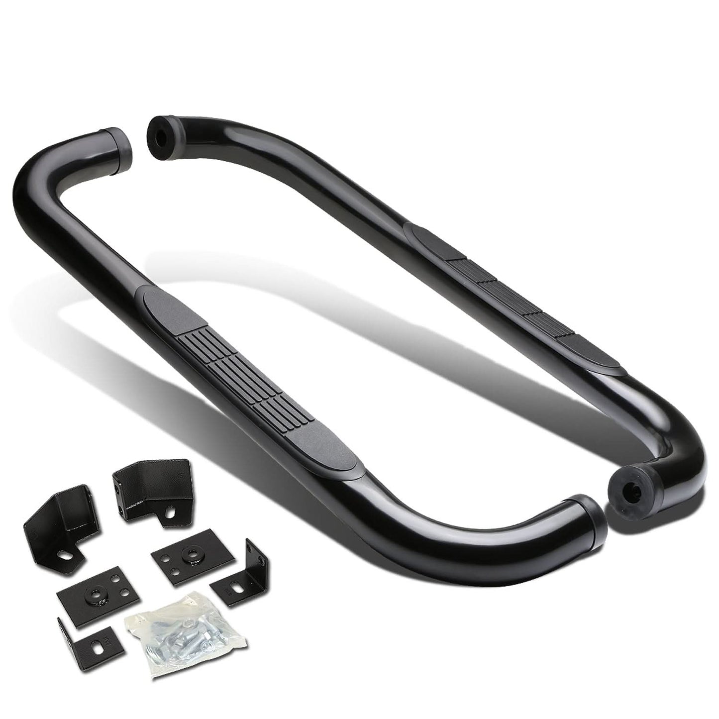 87-06 Jeep Wrangler 3" Round Nerf Bar Step Bar - Black