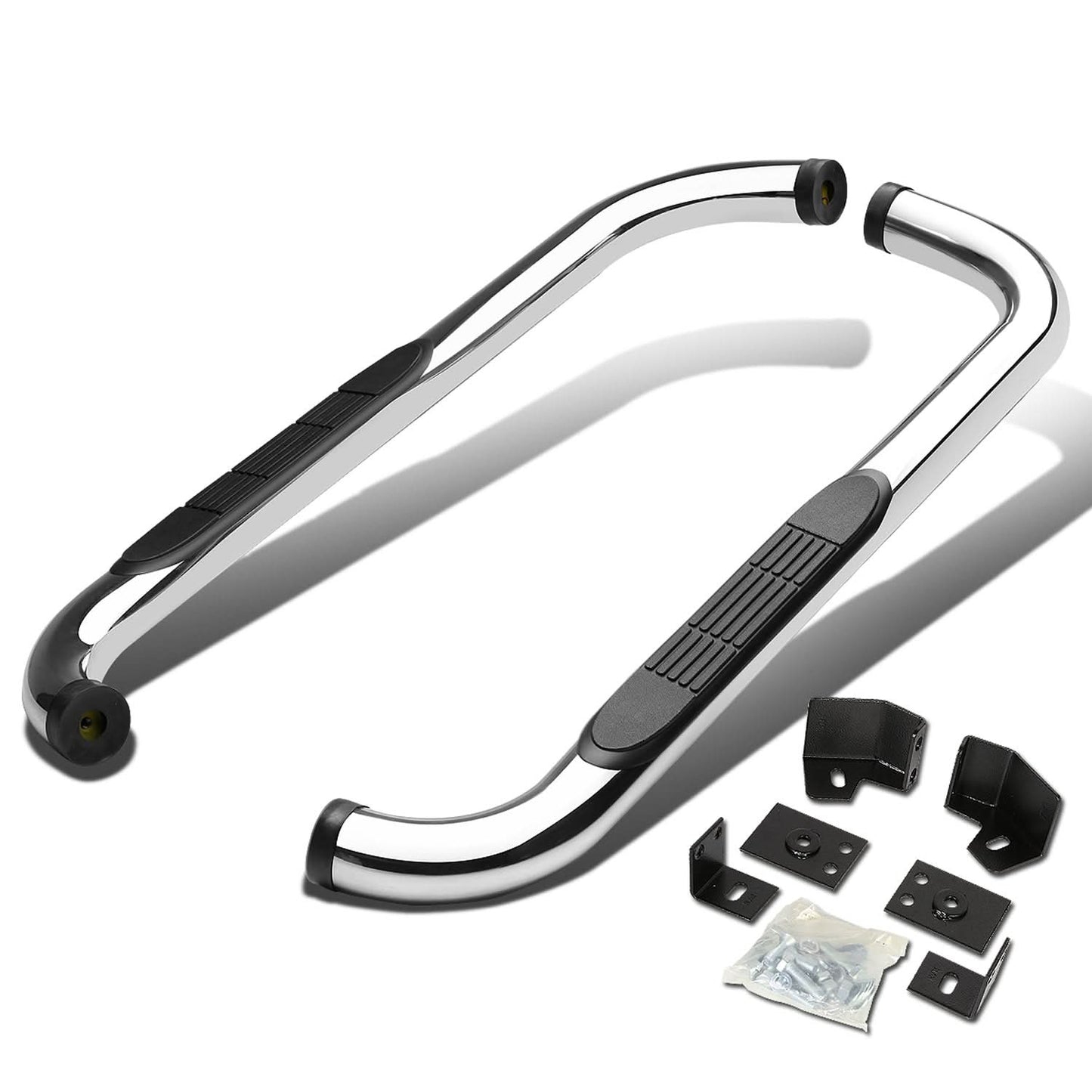 87-06 Jeep Wrangler 3" Round Nerf Bar Step Bar Chrome