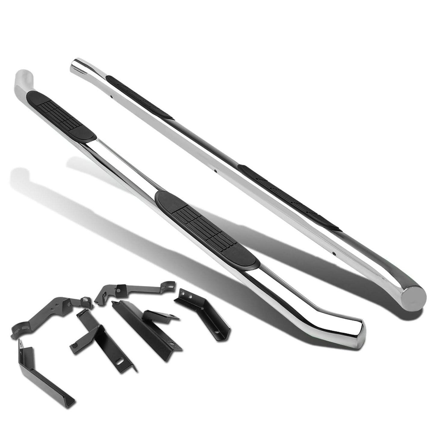 09-15 Honda Pilot 3" Round Nerf Bars - Silver
