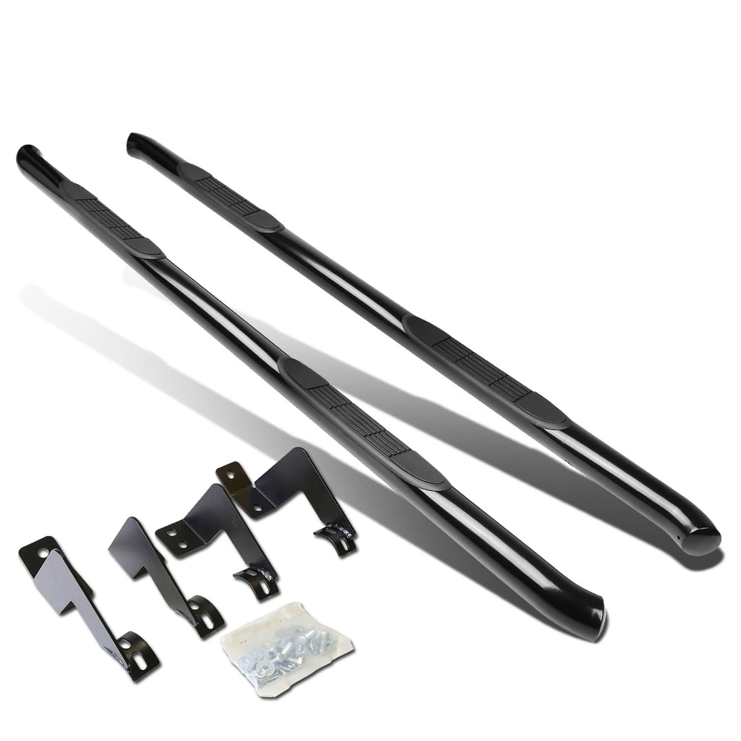 2005-2016 Toyota Tacoma Extended Cab 3" Round Nerf Bars - Black
