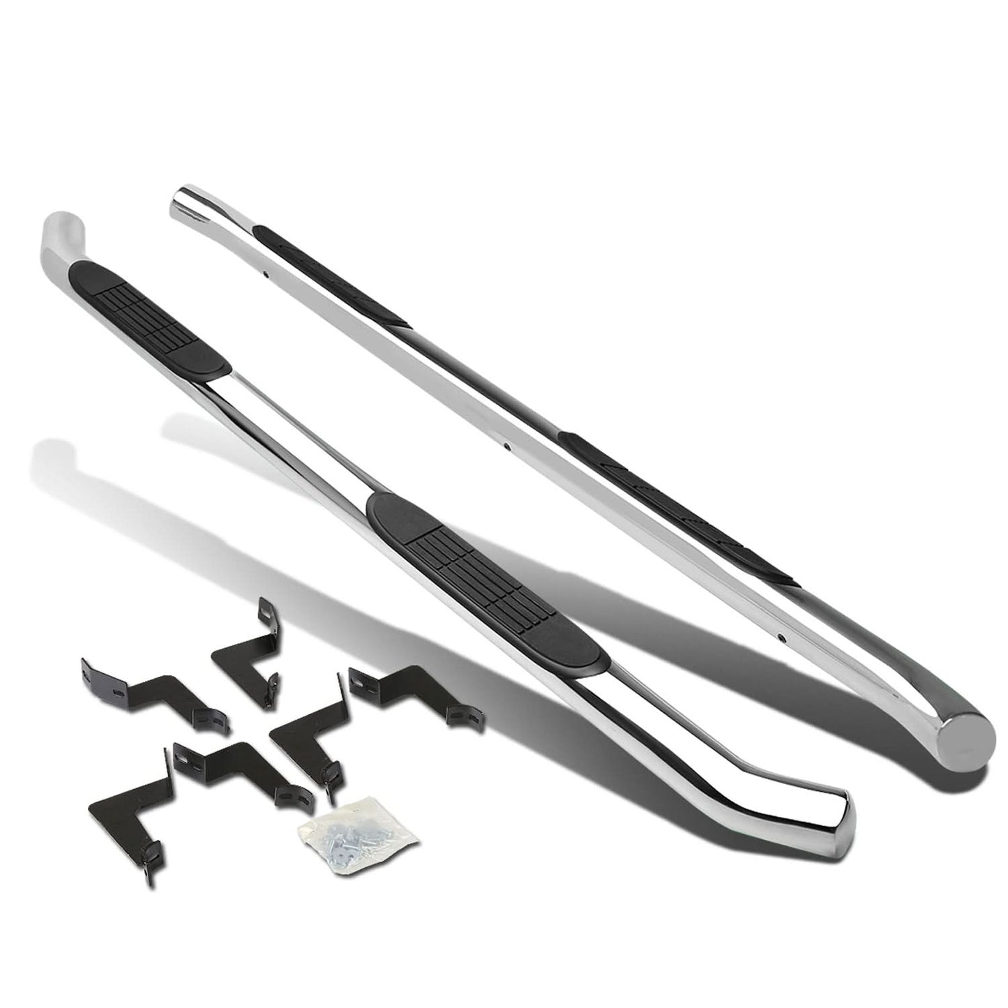 07-16 Toyota Tundra Crew Cab 3" Round Nerf Bars - Silver