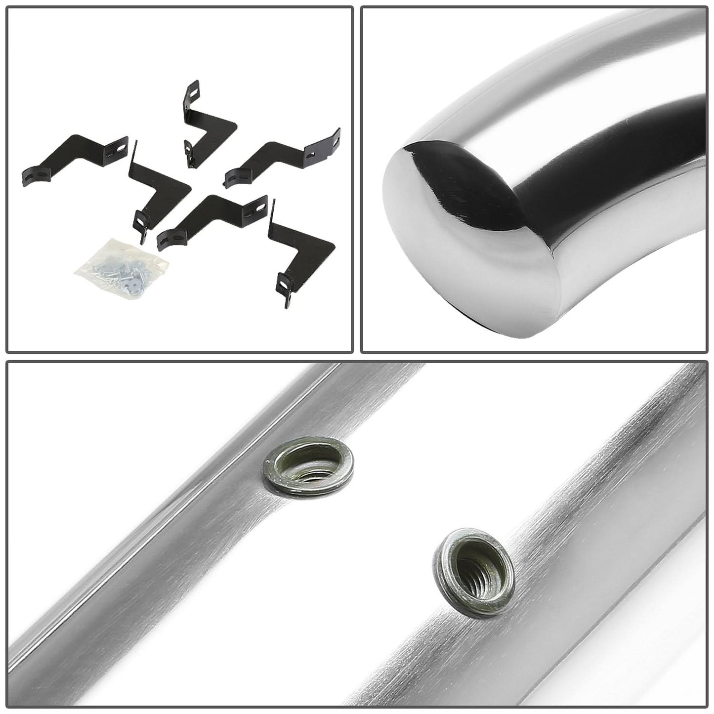 07-16 Toyota Tundra Crew Cab 3" Round Nerf Bars - Silver