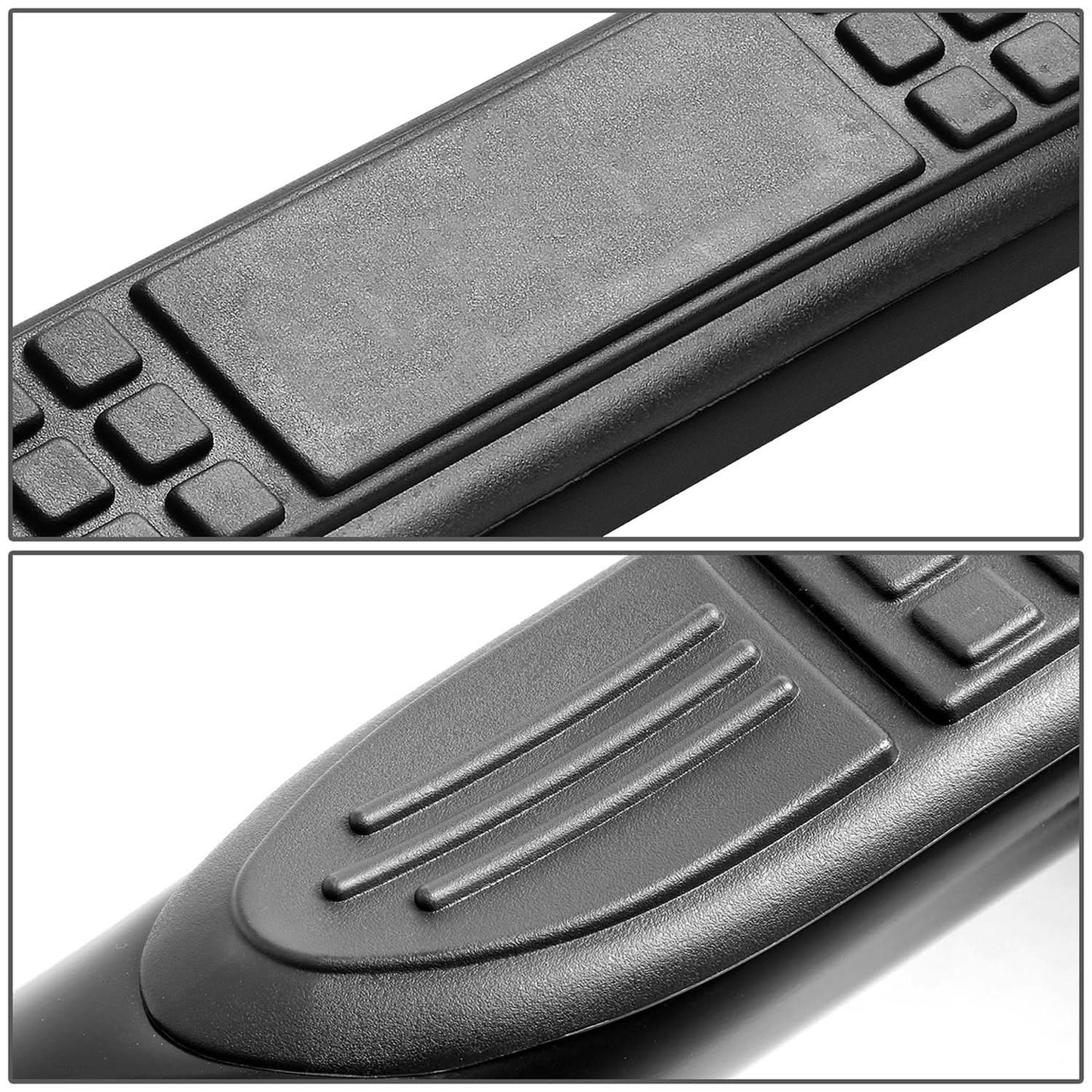Universal 3" Round Nerf Bar / Step Bar - 90 Degree - Black