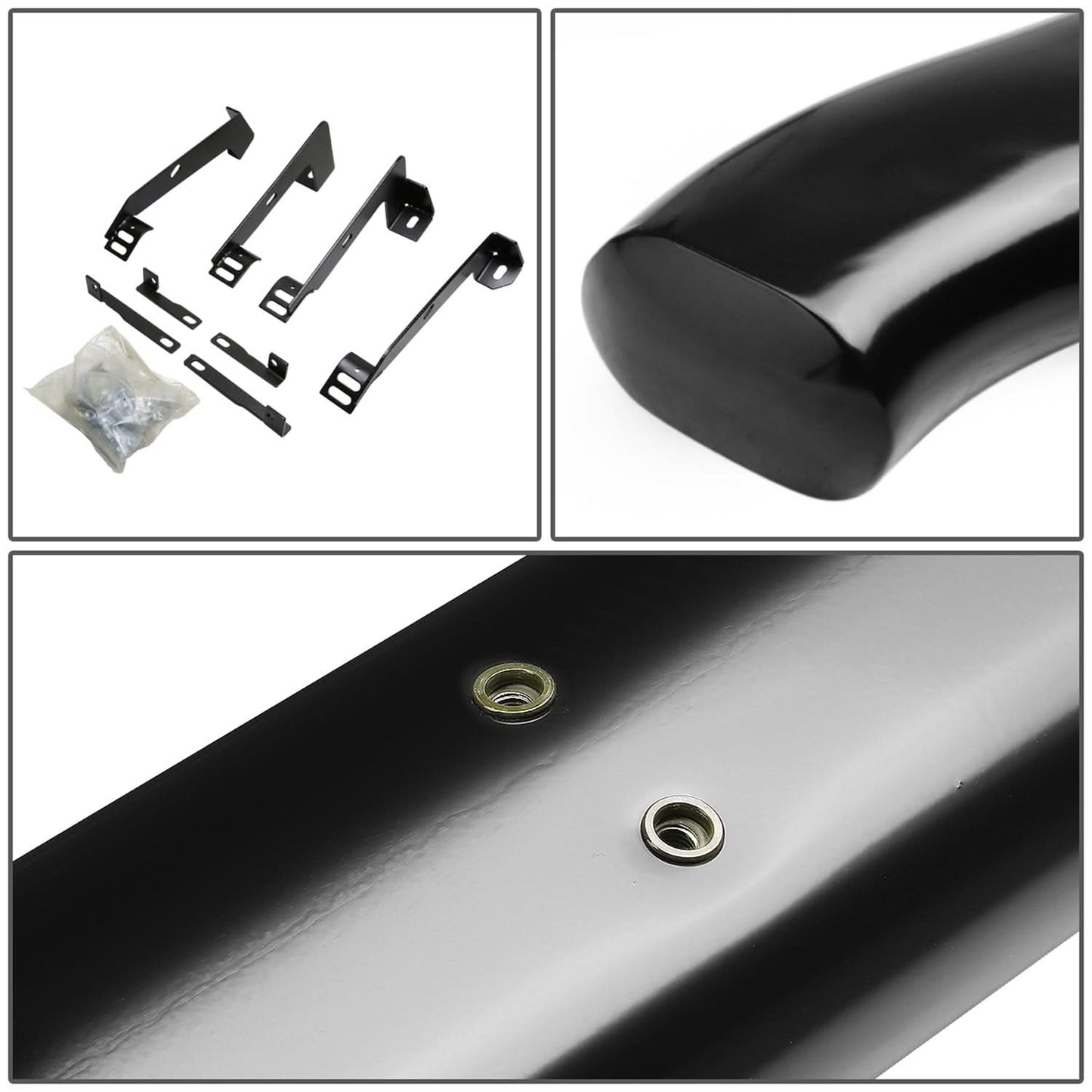 02-09 Dodge Ram 4" Oval Nerf Bars - Black