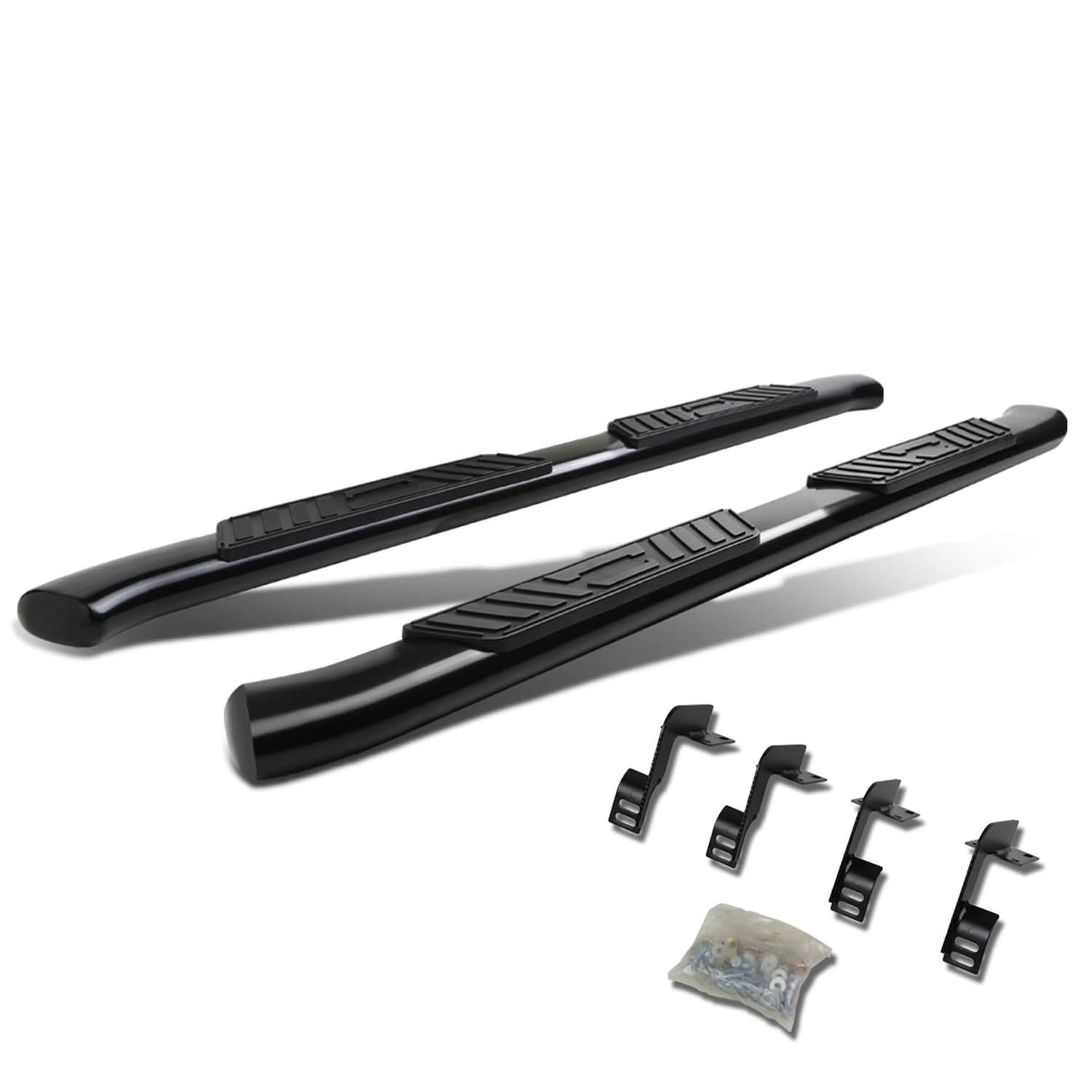 99-16 Ford F-250 F-350 Super Duty 5" Oval Nerf Step Bars Black