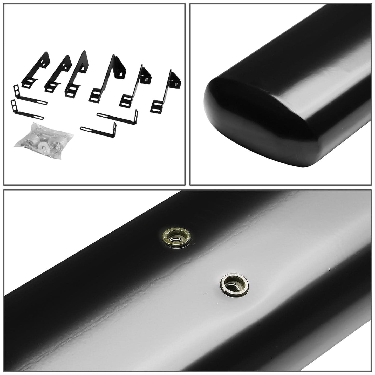 99-14 Chevrolet Silverado GMC Sierra 5" Oval Nerf Bars Black