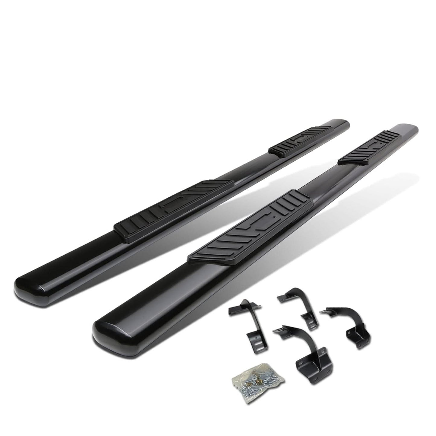 15-18 Ford F-150 SuperCab 5 Inch Oval Straight Nerf Step Bars