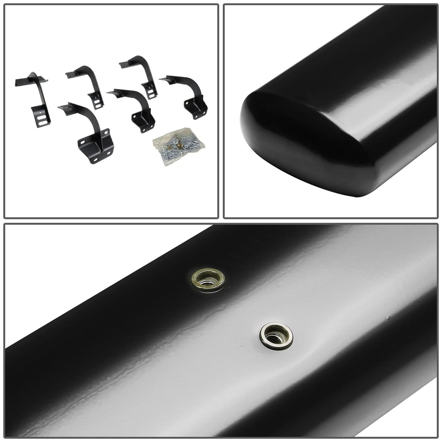 2015-2018 Ford F-150 SuperCrew 5" Oval Nerf Bars Black