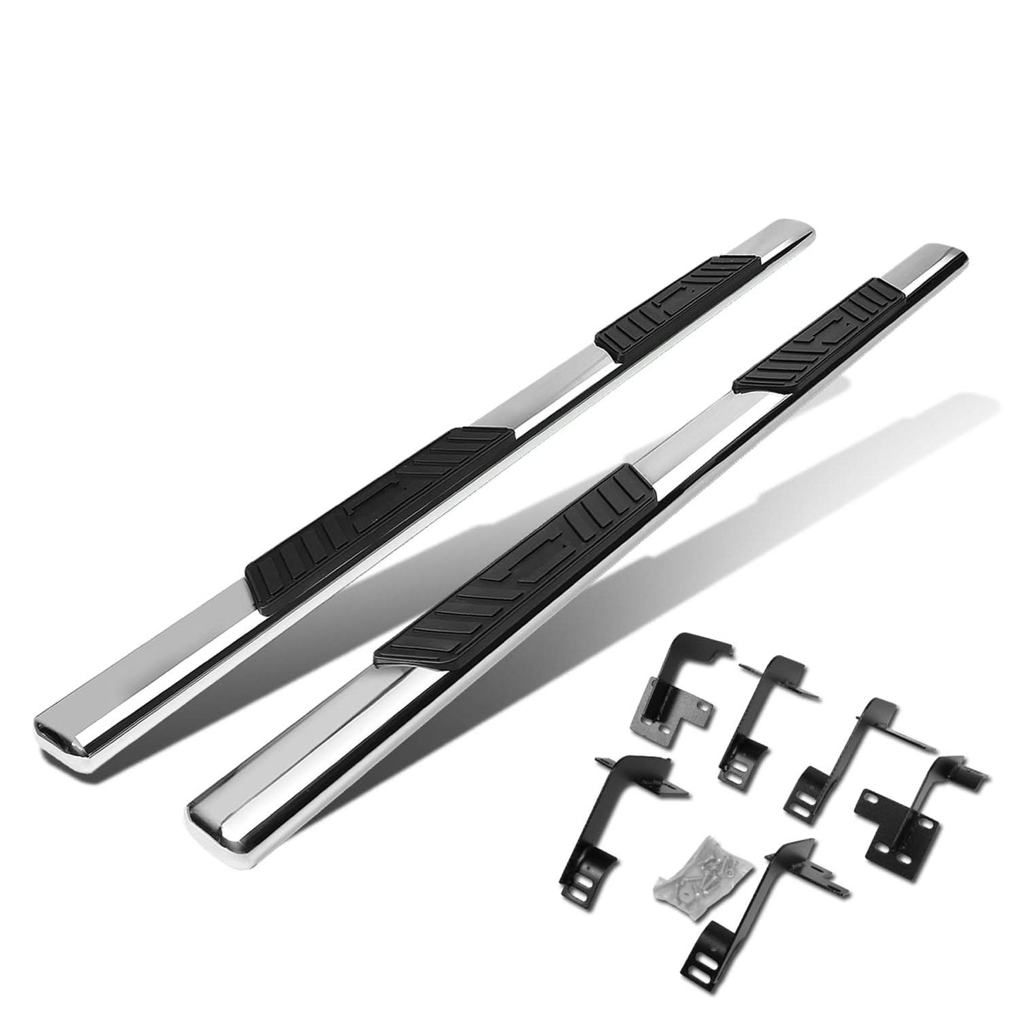 2019-2020 Dodge Ram 1500 Crew Cab 5" Oval Nerf Bars Silver