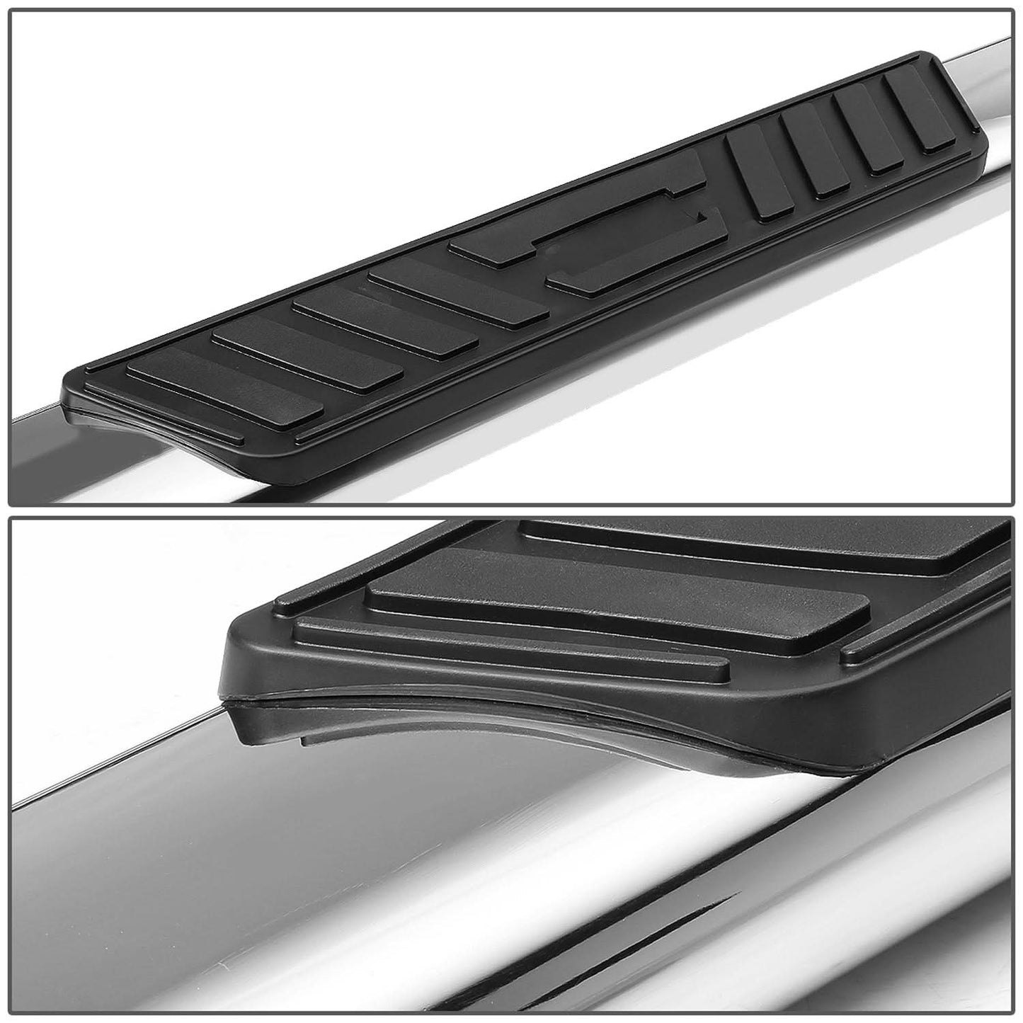 2019-2020 Chevrolet Silverado 5" Oval Nerf Bars Extended Cab Silver