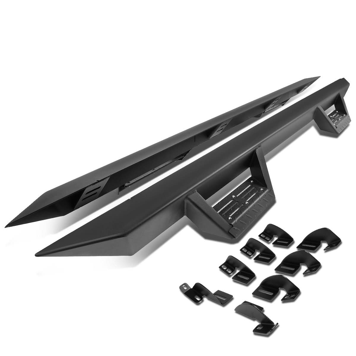 2007-2016 Toyota Tundra Extended Cab Step Down Running Boards Black
