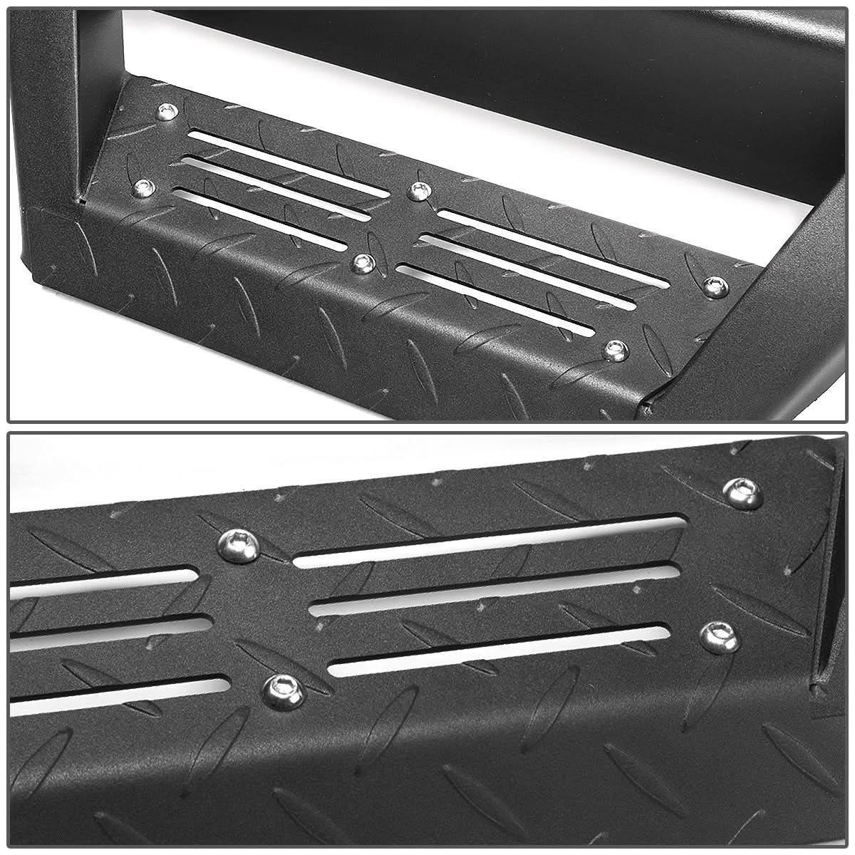 07-17 Chevrolet Silverado Extended Cab Step Down Nerf Bars - Black