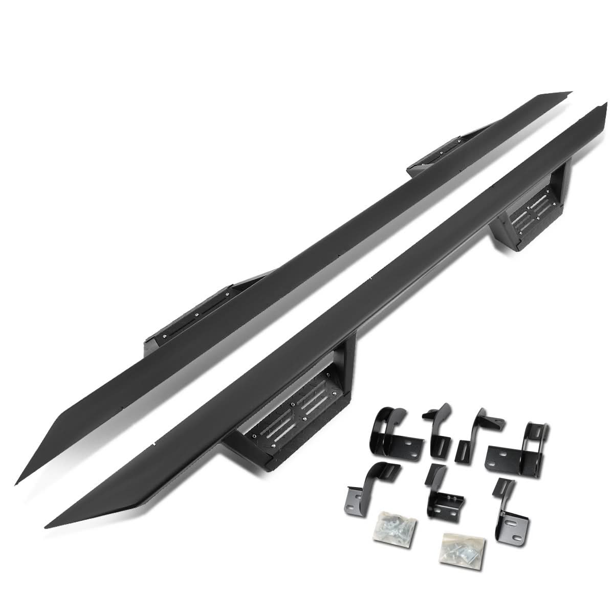 2009-2017 Dodge Ram 1500 Step Down Nerf Bar Step Bar Crew Cab Black