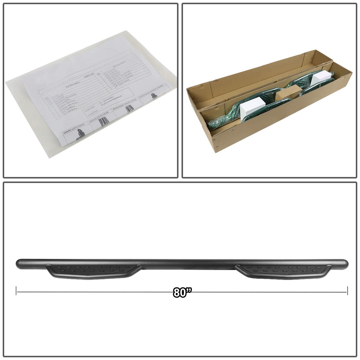 07-19 Chevrolet Silverado GMC Sierra 3" Round Extended Nerf Bar