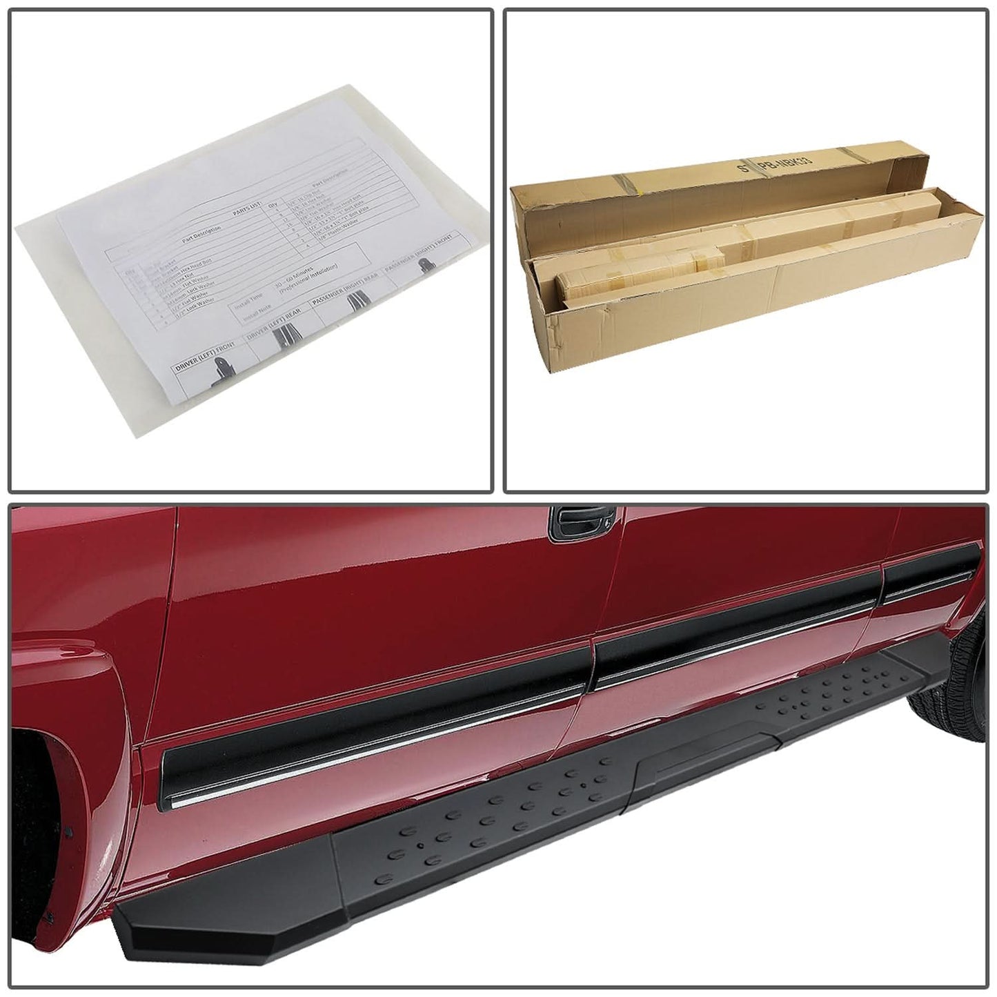 09-14 Ford F-150 Extended Cab 5.5" Straight Nerf Bars Black