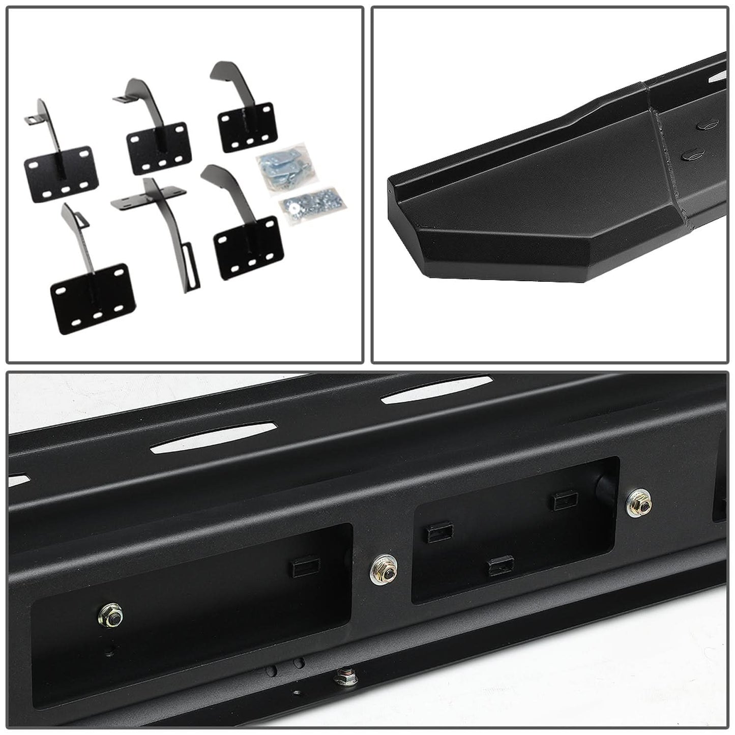 2019 RAM 1500 Crew Cab 5.5" Straight Nerf Bars with Brackets Black