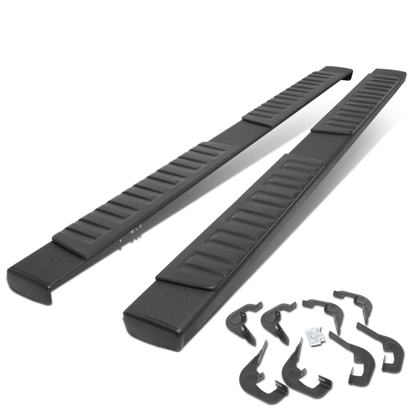 07-19 Chevrolet Silverado GMC Sierra 6" Straight Nerf Bars - Black