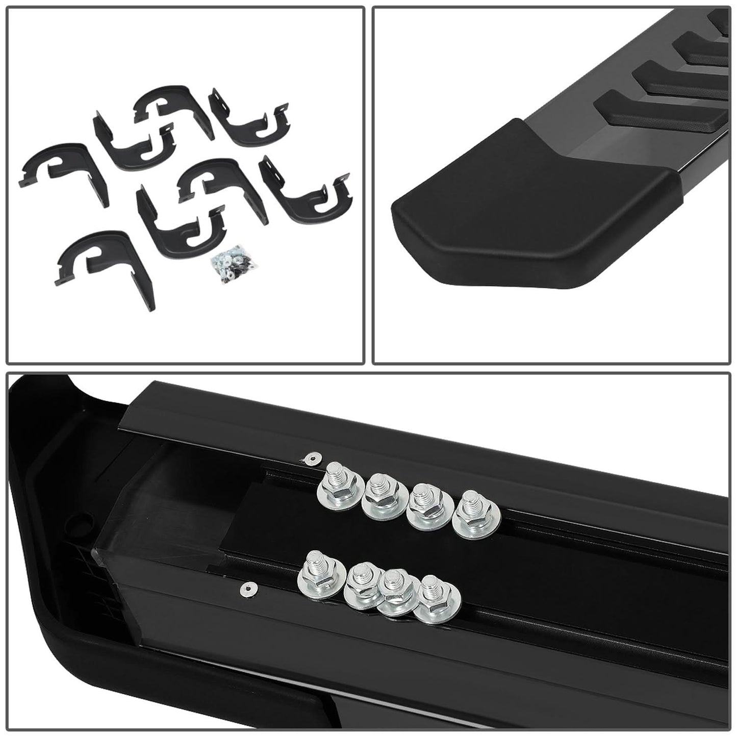 04-14 Ford F-150 Extended Cab 6 Inch Nerf Bars Black