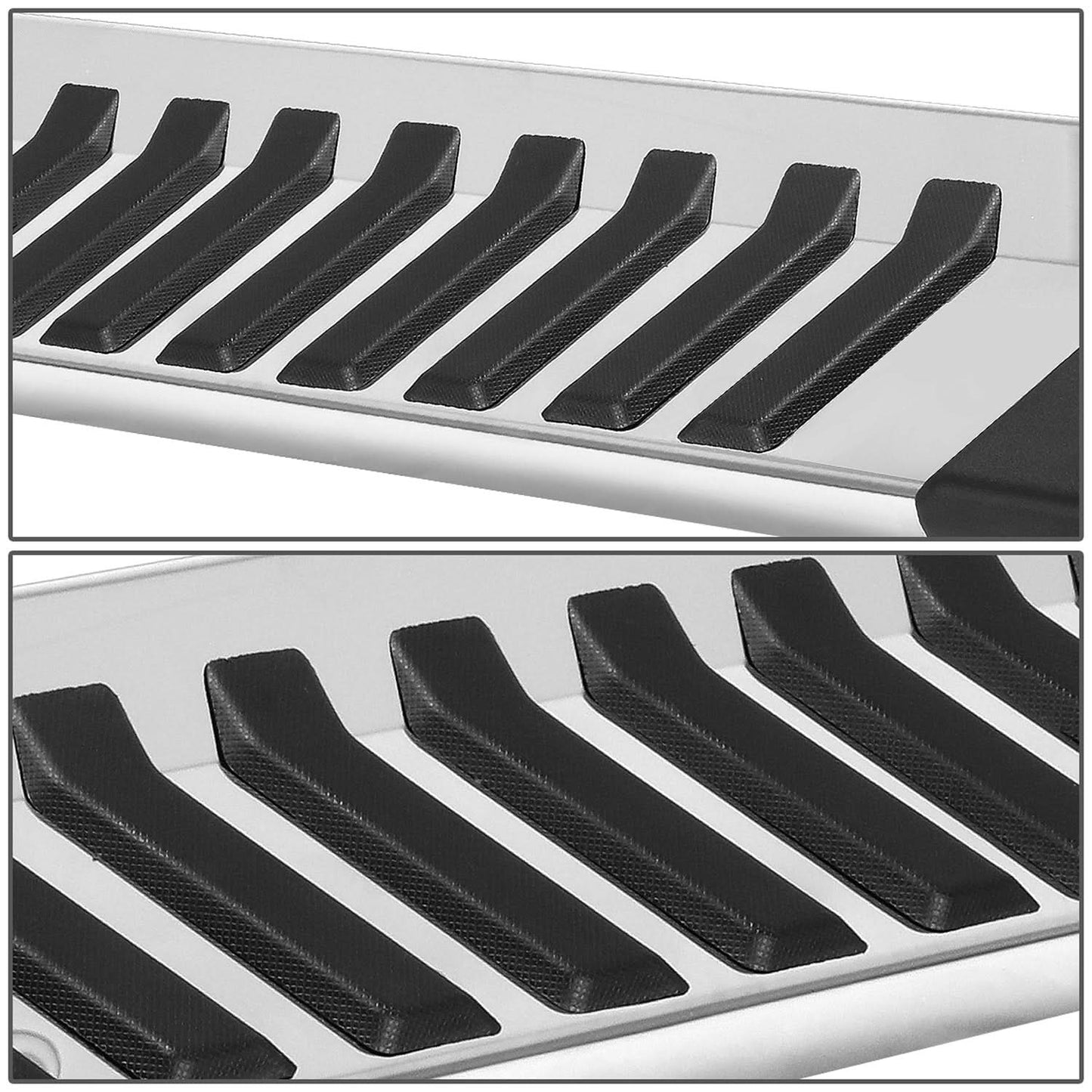 2004-2014 Ford F-150 Crew Cab 6" Nerf Bars - Silver
