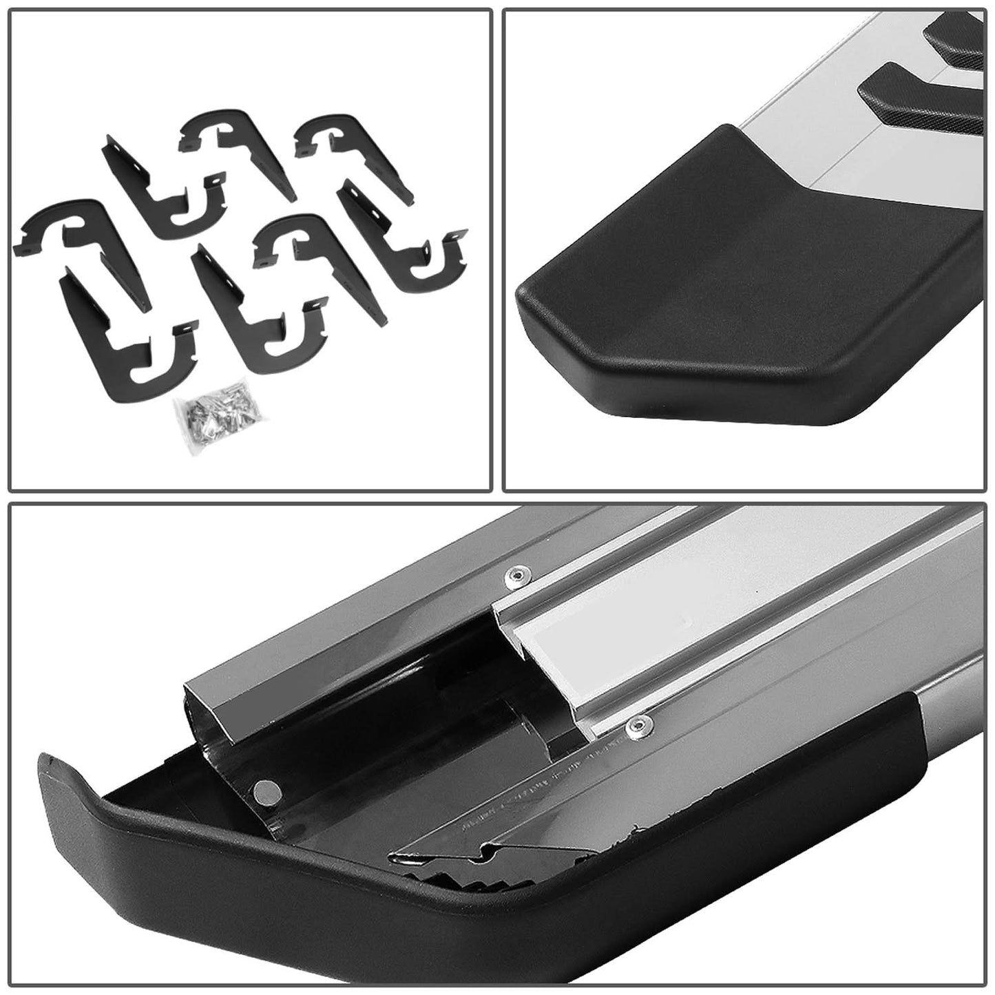 2004-2014 Ford F-150 Crew Cab 6" Nerf Bars - Silver