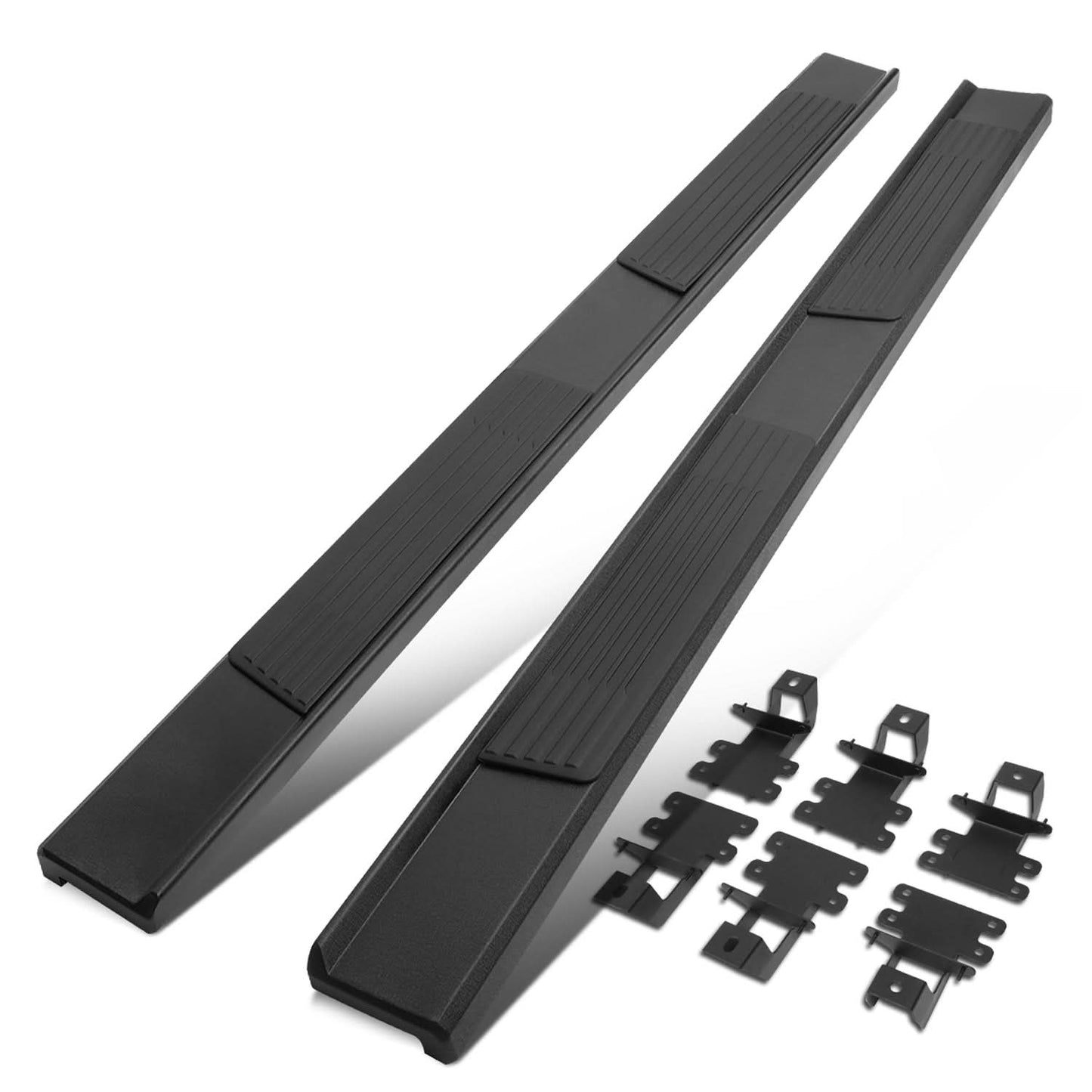 2018-2019 Jeep Wrangler 4-Door 6.25" Nerf Bar Step Bar - Black