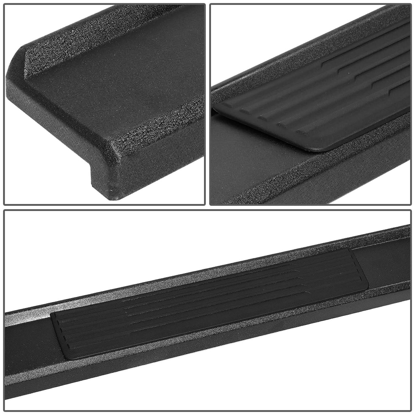 2018-2019 Jeep Wrangler 4-Door 6.25" Nerf Bar Step Bar - Black