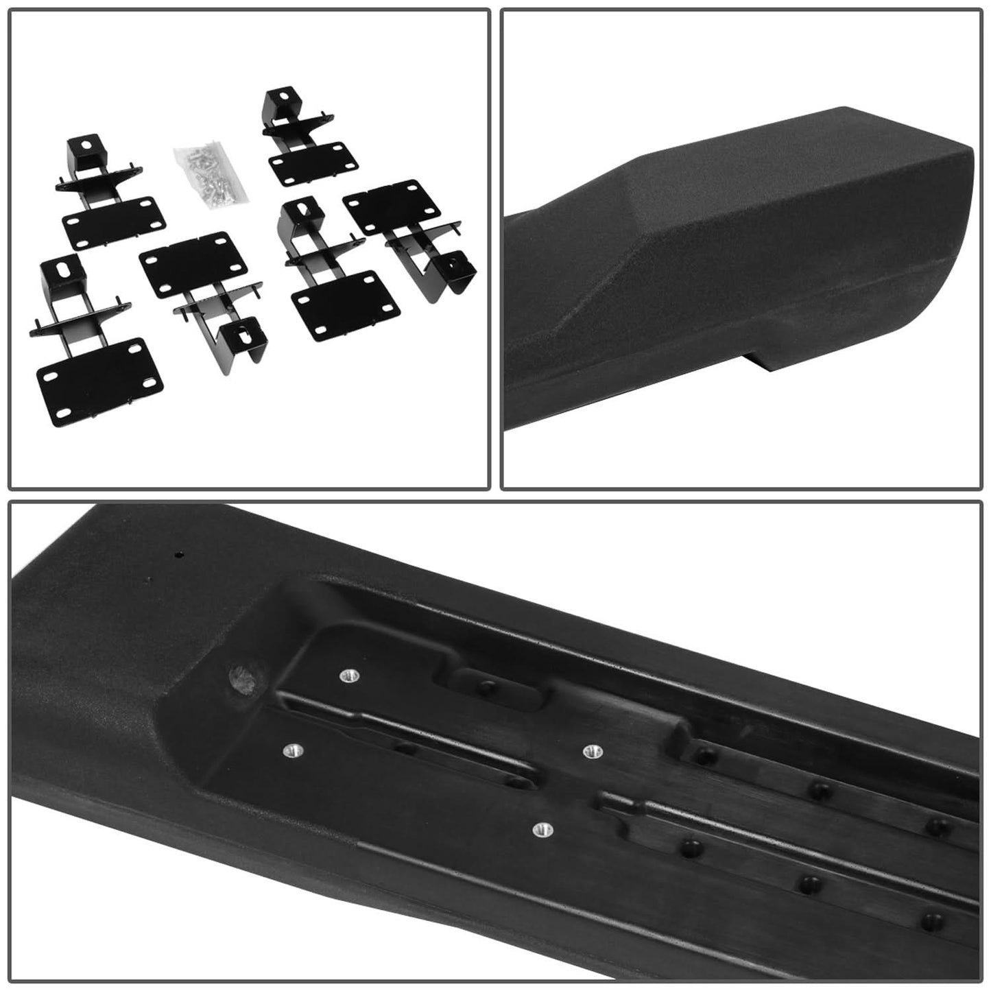 2018-2019 Jeep Wrangler 4-Door 4.5" Nerf Bars - Black