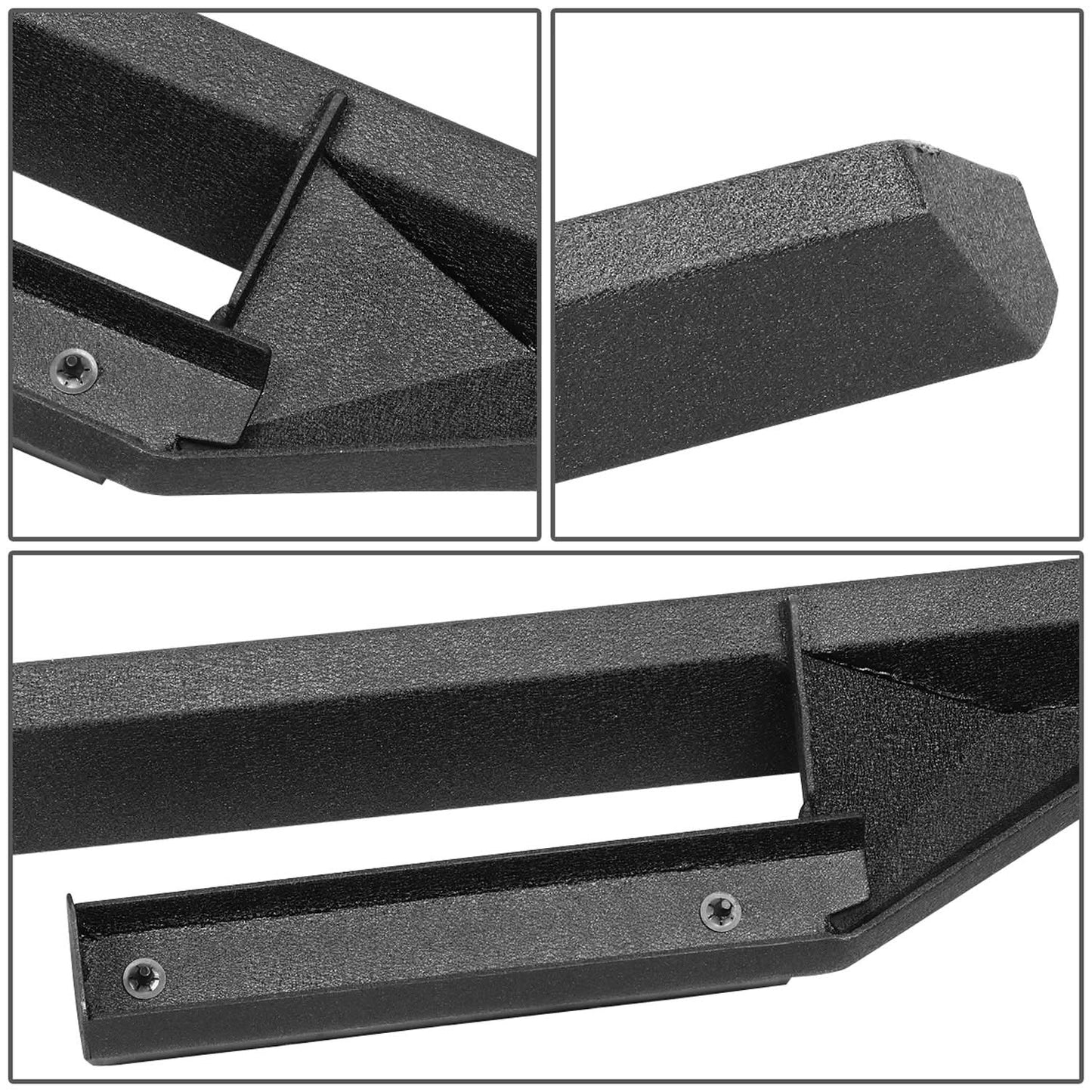 2018-2019 Jeep Wrangler JL 4-Door Black Nerf Bars Step Bars