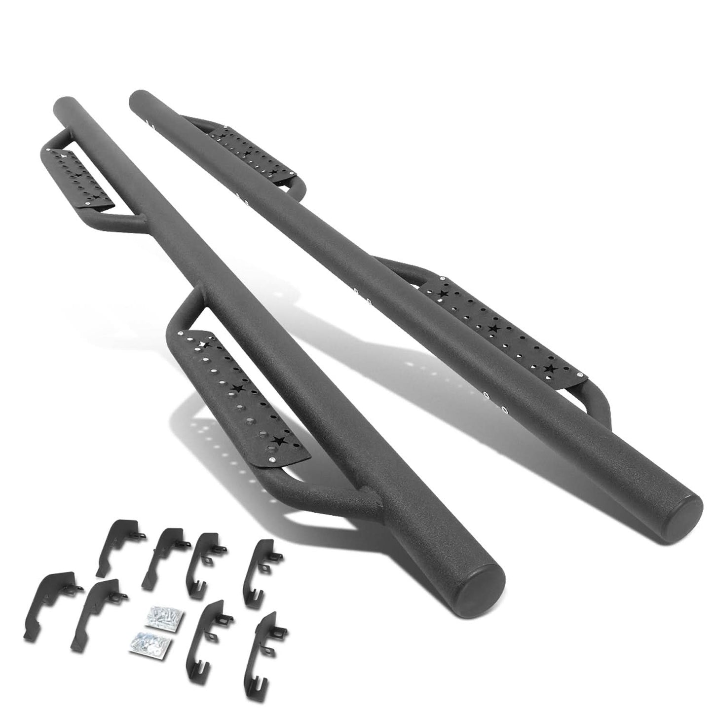 07-19 Chevrolet Silverado GMC Sierra Step Down Nerf Bars Crew Cab