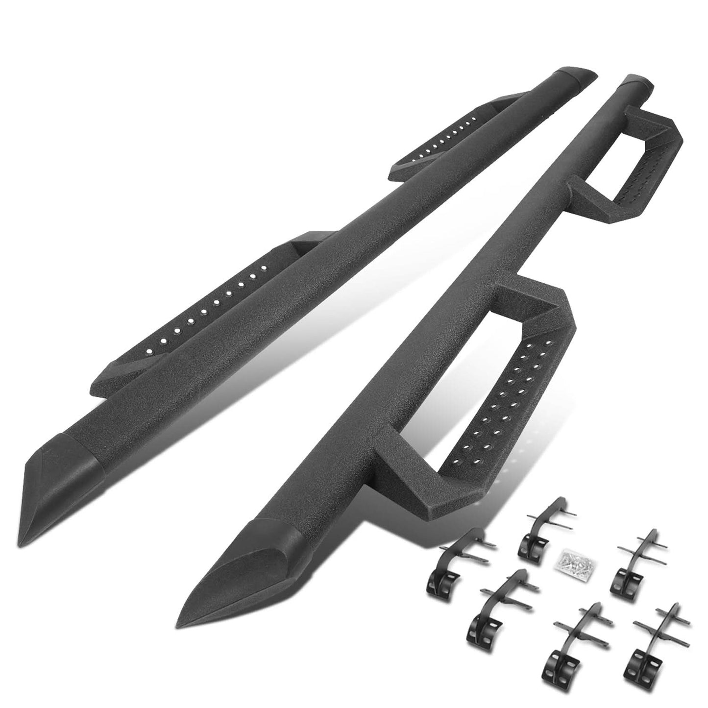2015-2020 Ford F-150 Crew Cab 3" Step Down Nerf Bars - Black
