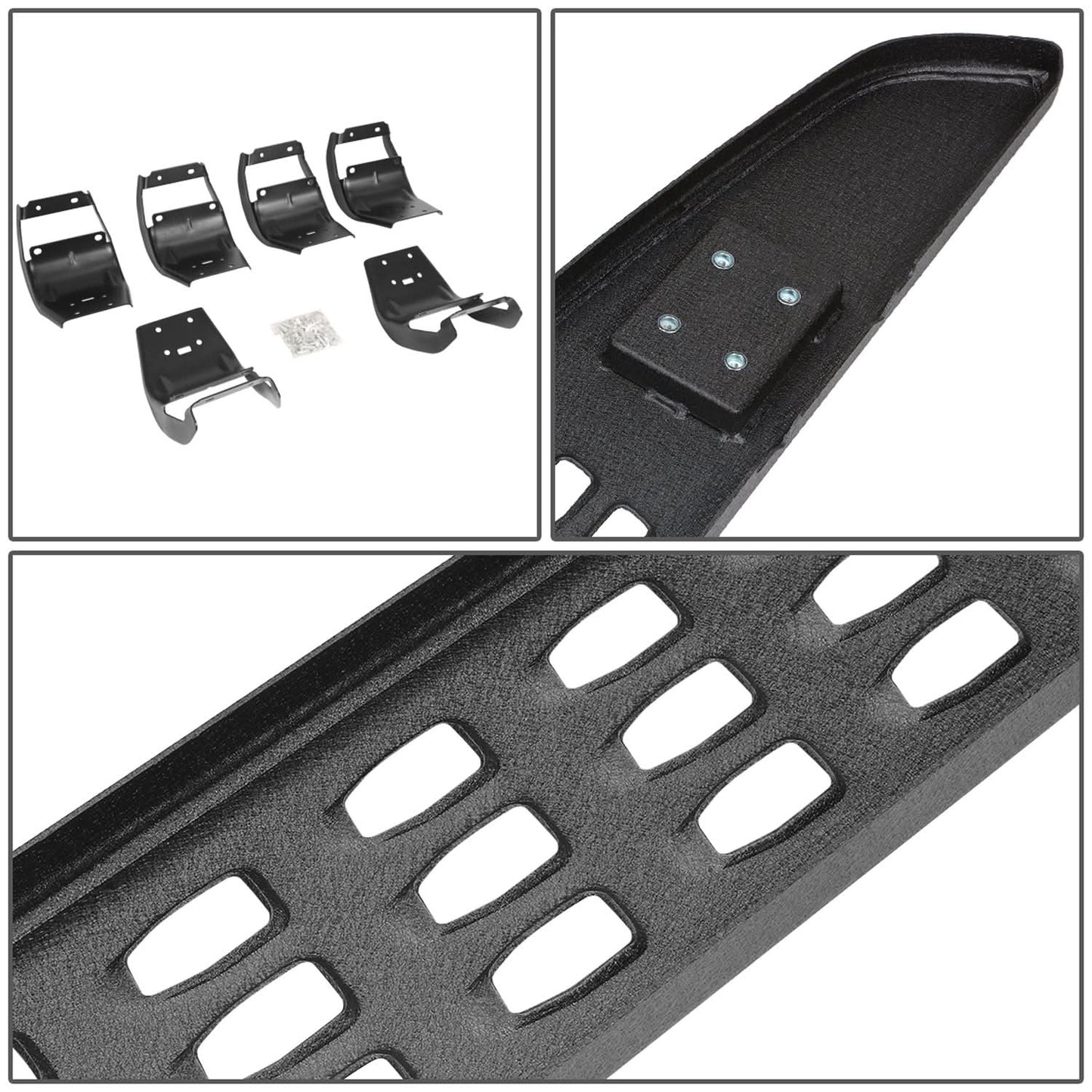 15-20 Ford F-150 / 17-20 F-250 F-350 Raptor Style Nerf Bars Crew Cab Black