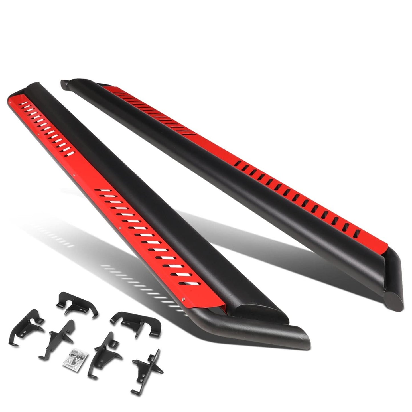 2018-2020 Jeep Wrangler JL Unlimited 4-Door Red Nerf Bar Side Steps