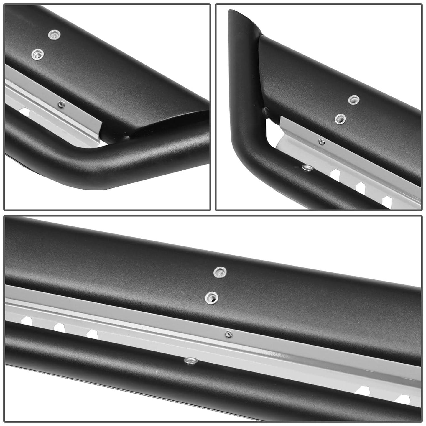 2018-2020 Jeep Wrangler JL Unlimited 4-Door Silver Nerf Bars